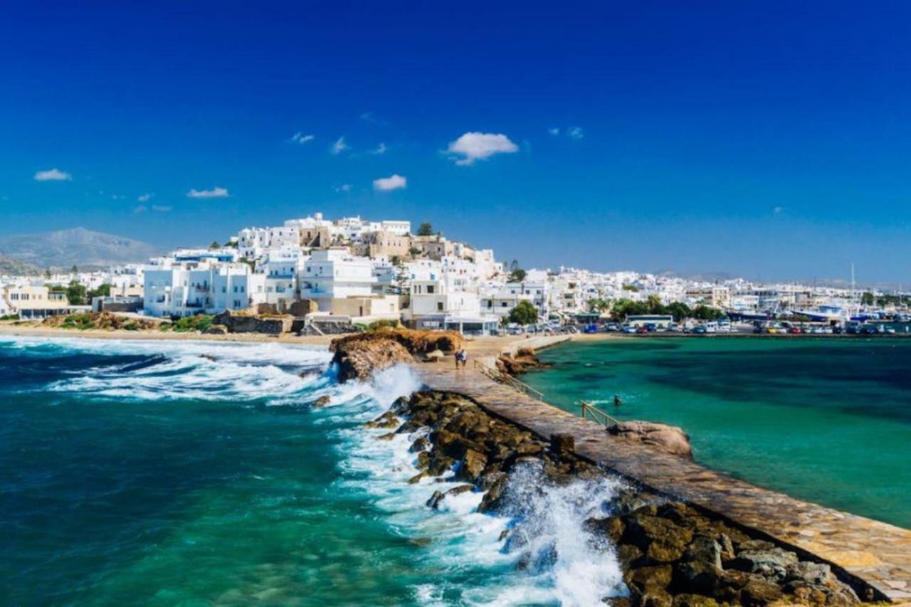 Independent Agapitos Apart , 2Bdrm, Private Patio Naxos City 外观 照片